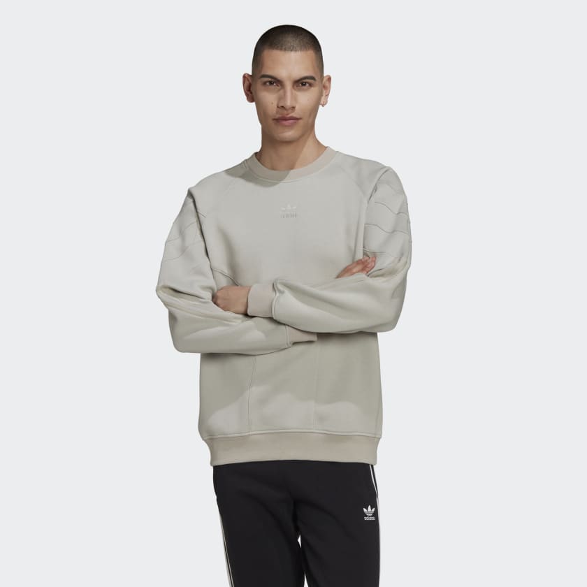 adidas Rekive Crew Sweatshirt - Grey | adidas UK