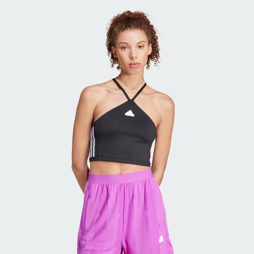 Adidas cold shoulder top on sale