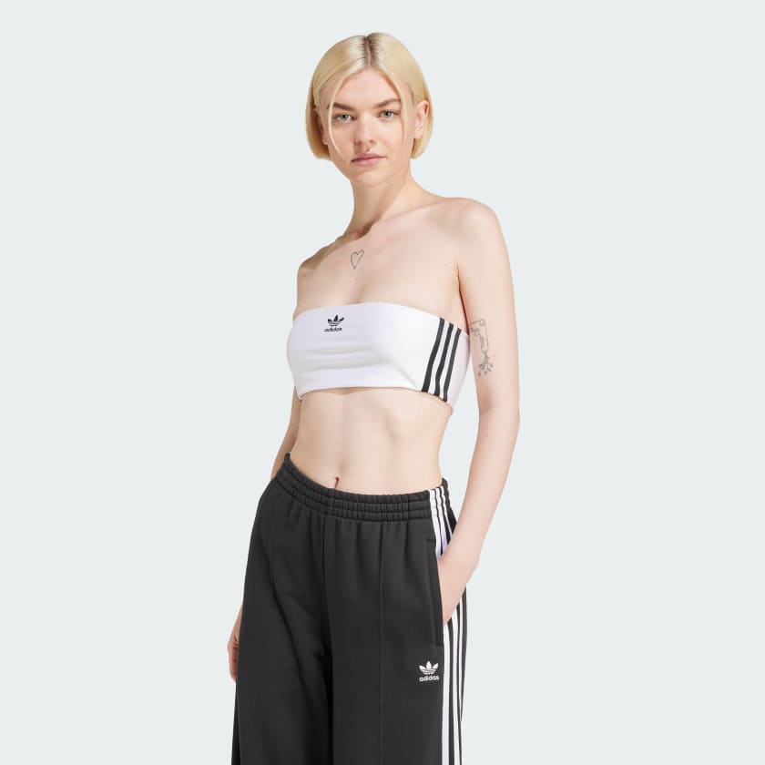 adidas Adicolor 3 Stripes Tube Top White Free Shipping with adiClub adidas US