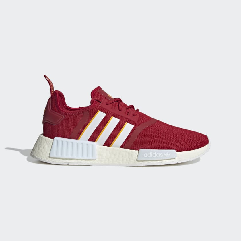womens adidas nmd r1 athletic shoe maroon glory red gold