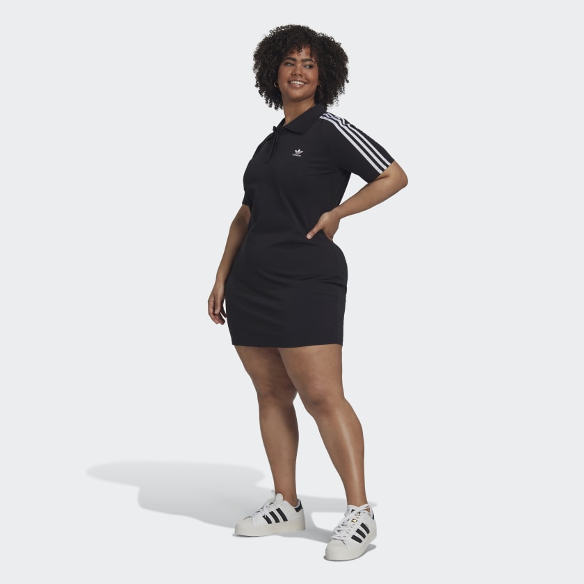 Adidas 3 stripe dress plus size Clearance