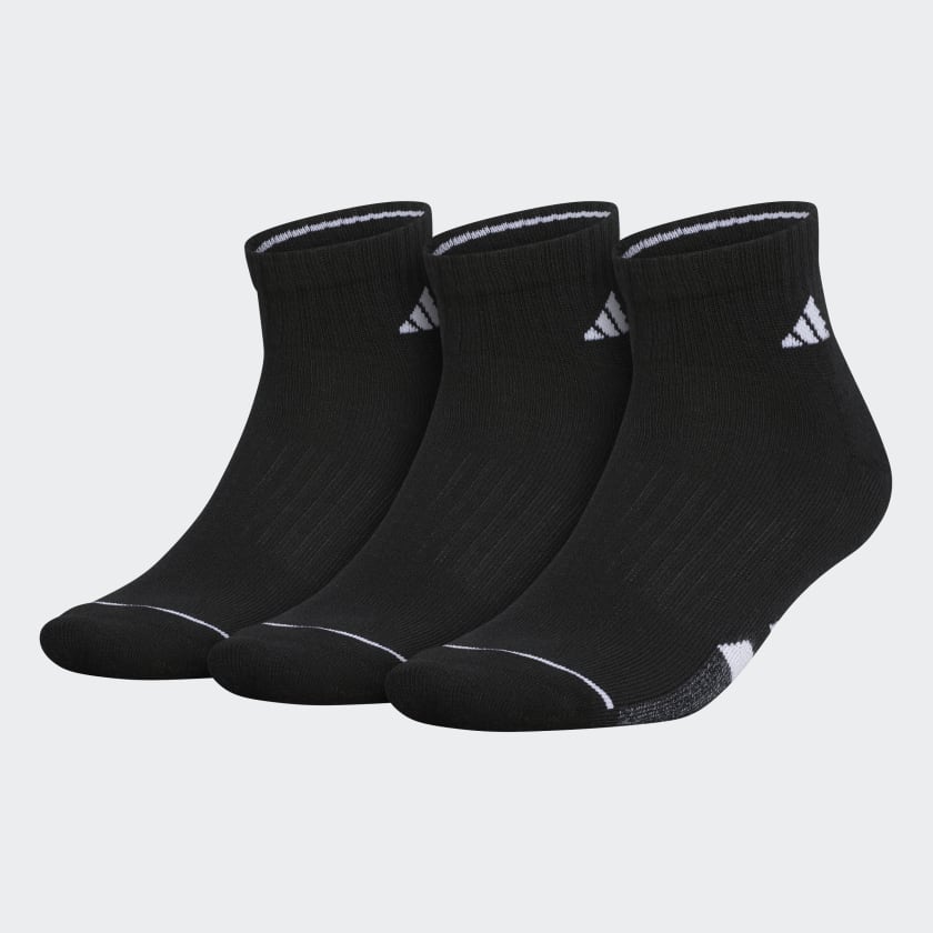 adidas Cushioned Quarter Socks 3 Pairs - Black | Men's Training | adidas US