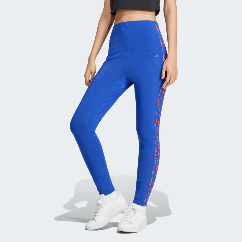 Baby blue adidas leggings hotsell