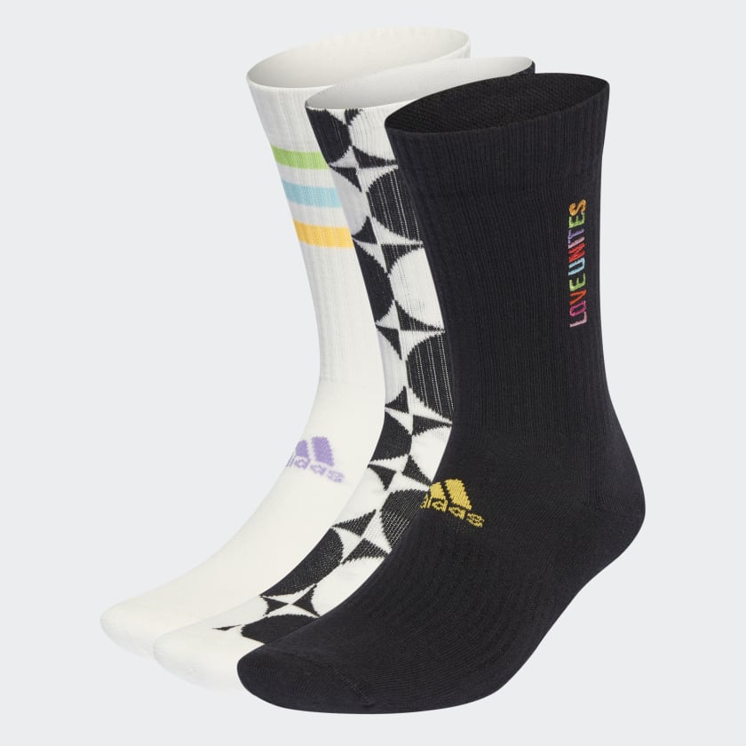 adidas Pride Love Unites Socks 3 Pairs White adidas Philippines