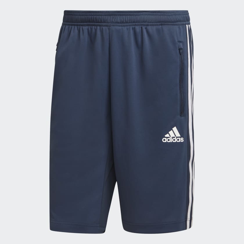 adidas Designed 2 Move 3-Stripes Primeblue Shorts - Blue | Men's ...