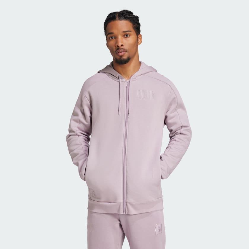 Felpa con cappuccio Seasonal Full Zip Juventus Viola adidas adidas Italia