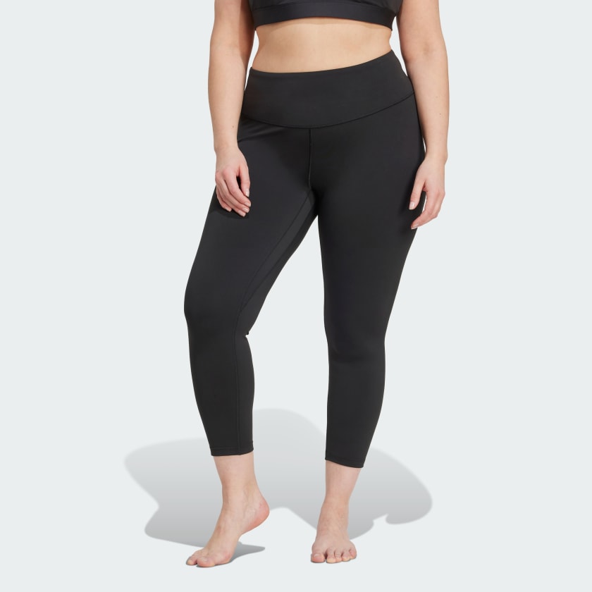 ★アディダス★ オールミー 7/8 レギンス (プラス サイズ) adidas All Me 7/8 Leggings (Plus Size) - Black | Free