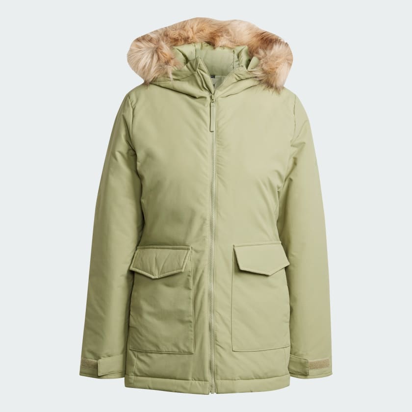 Parka Paveric Fur Verde IX8882 01 laydown