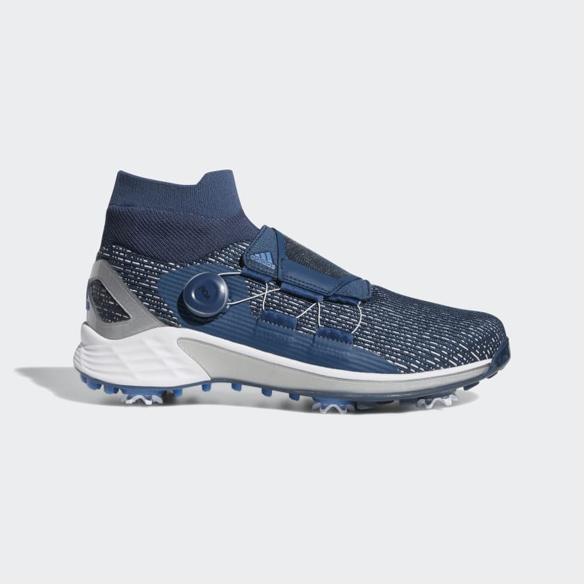 adidas ZG21 Motion Primegreen BOA Mid Golf Shoes - Blue | Men's 