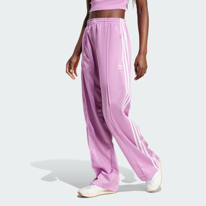 Adidas track pants wide leg deals