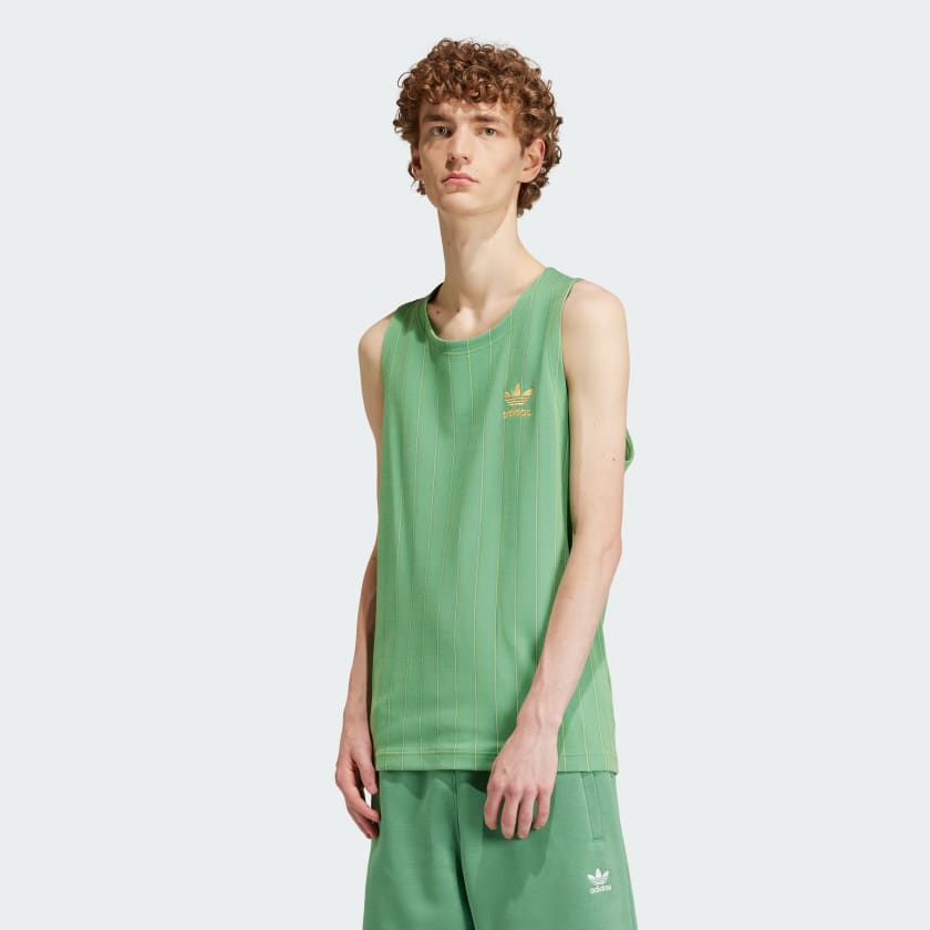 Green adidas tank top deals