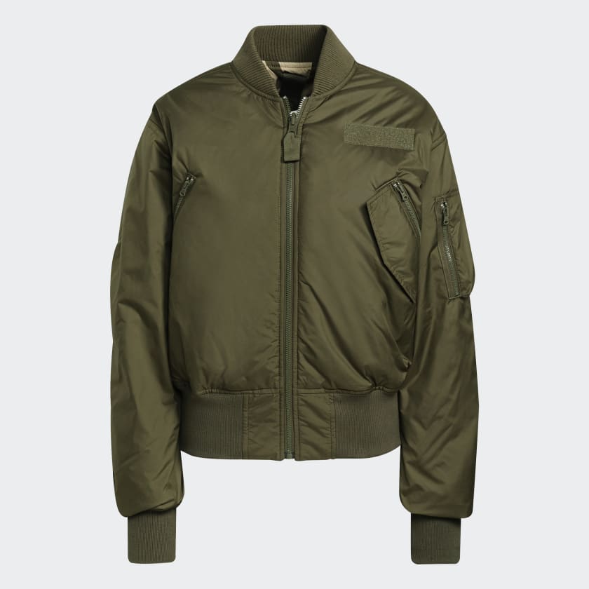 Adidas jacket army green best sale