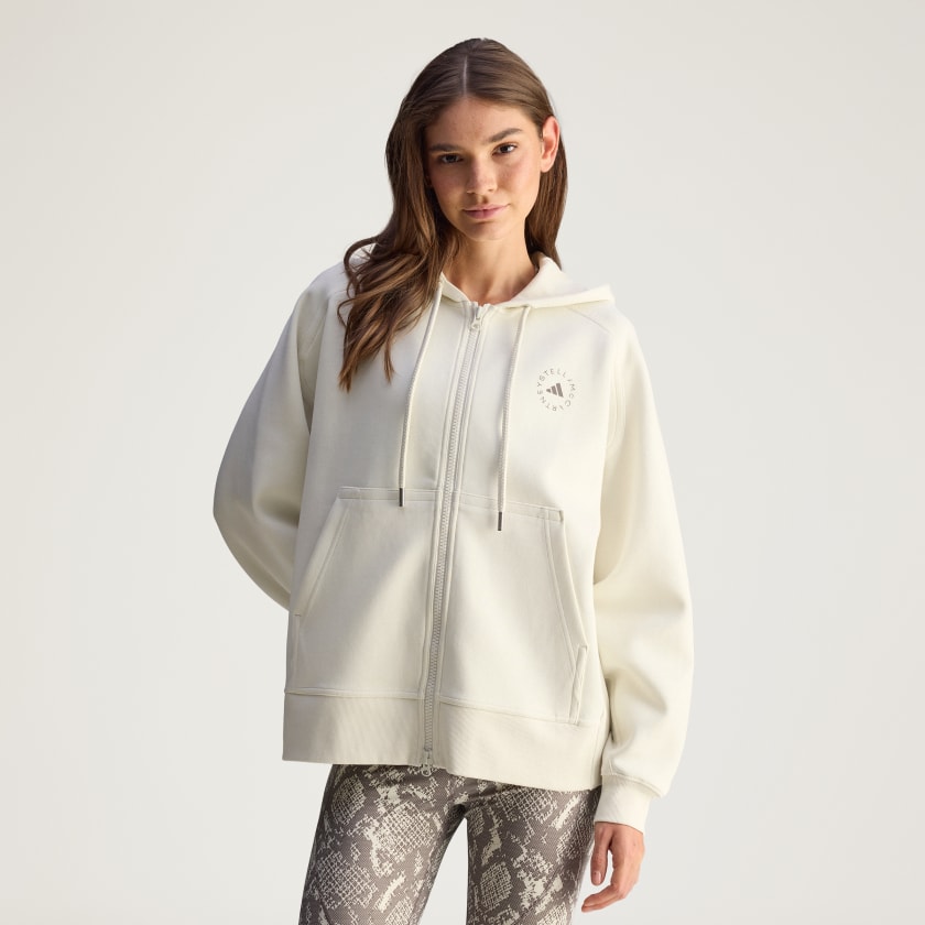 adidas by Stella McCartney - 新品adidas by stella mccartney zip hoodie adidas adidas by Stella McCartney Full-Zip Hoodie - Black