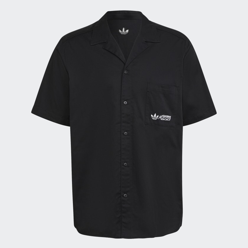 adidas Twill Shirt Black adidas Thailand