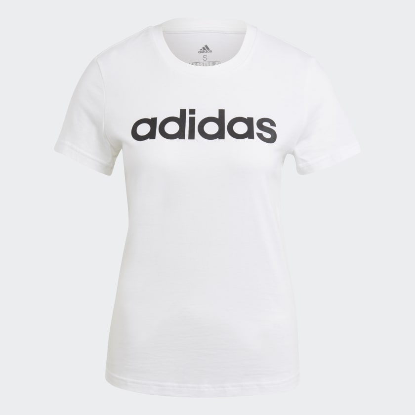 adidas Essentials Slim Logo Tee - White | Women\'s Lifestyle | adidas US | Sport-T-Shirts