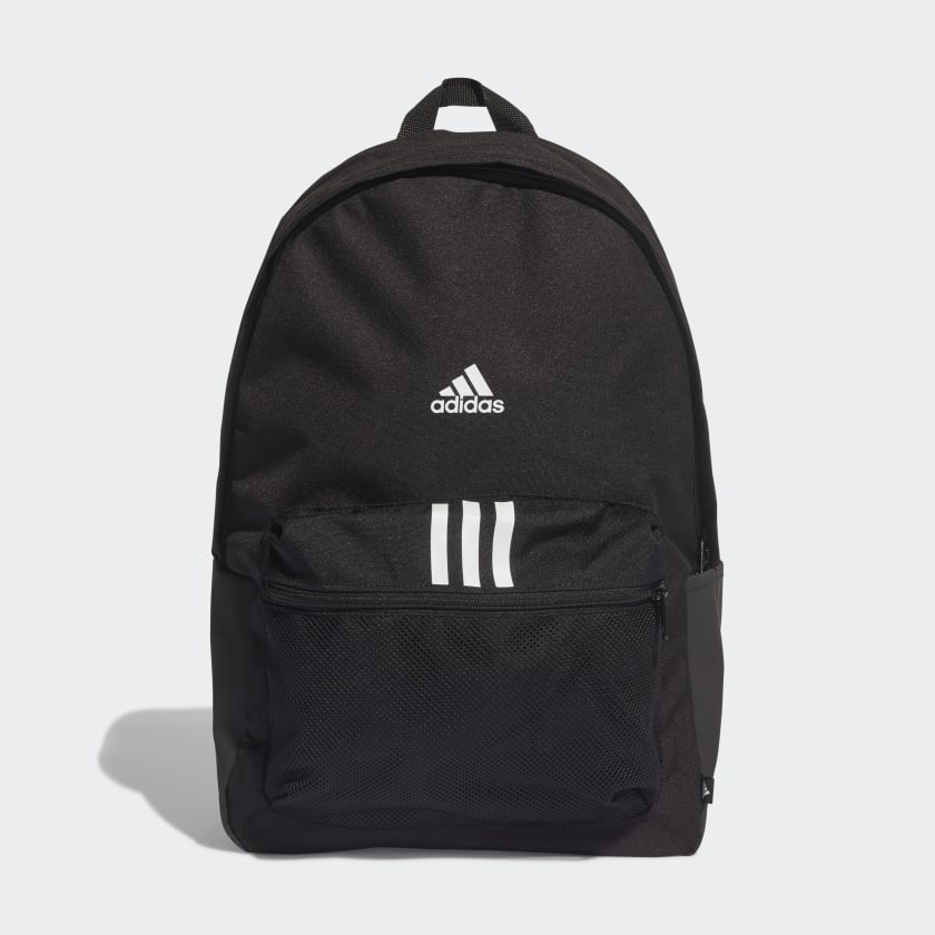 adidas Classic Badge of Sport 3-Stripes Backpack - Black | adidas Australia