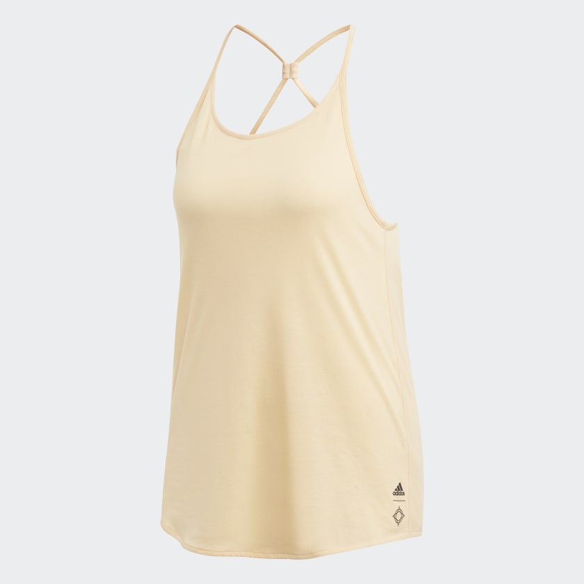 adidas Wanderlust Long Tank Top Orange adidas New Zealand