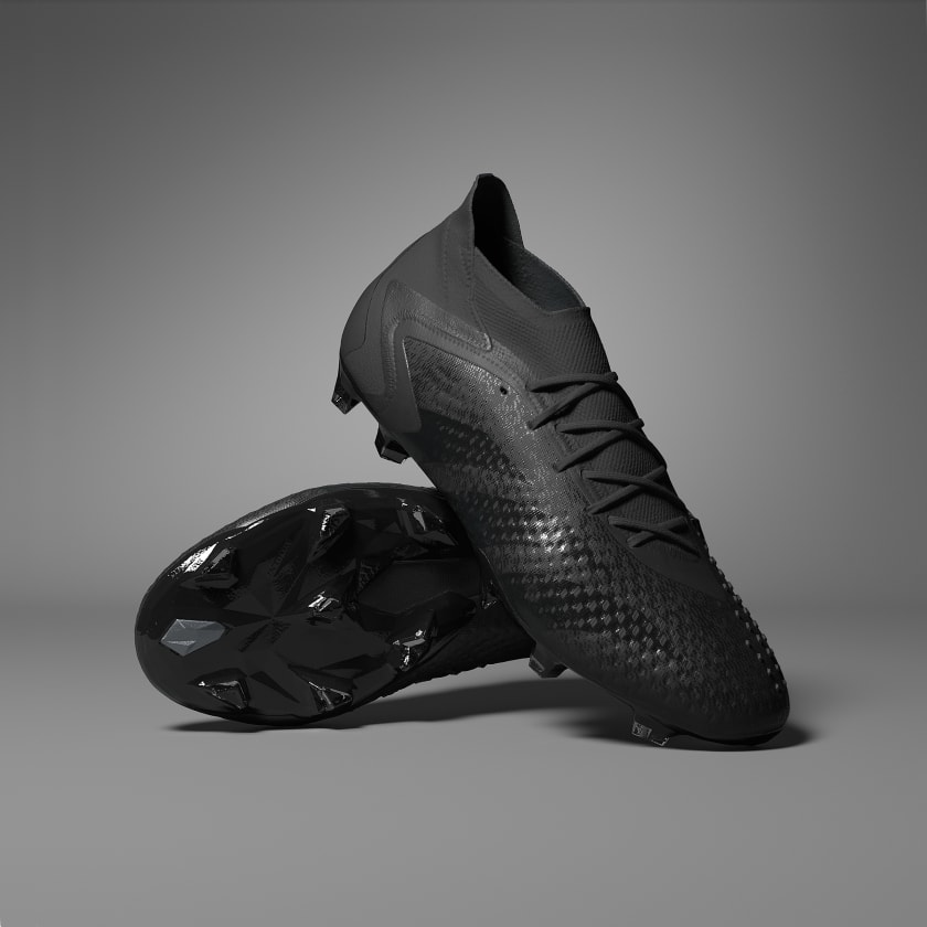 adidas Predator Firm Ground Soccer Cleats - Black | Unisex Soccer | US