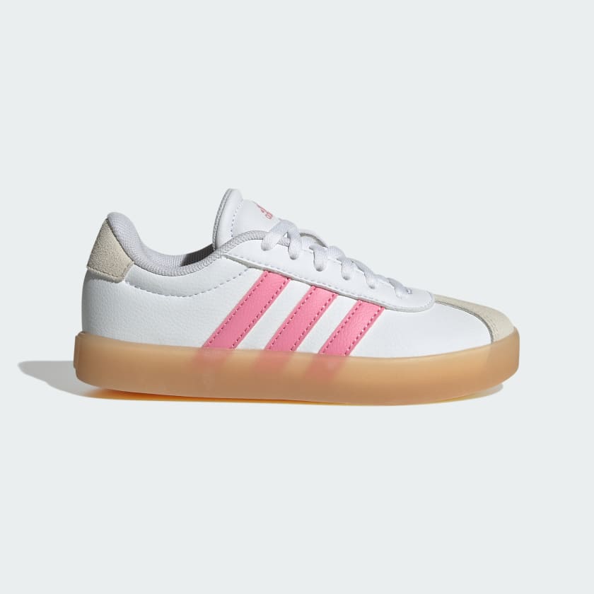 White and pink adidas outlet