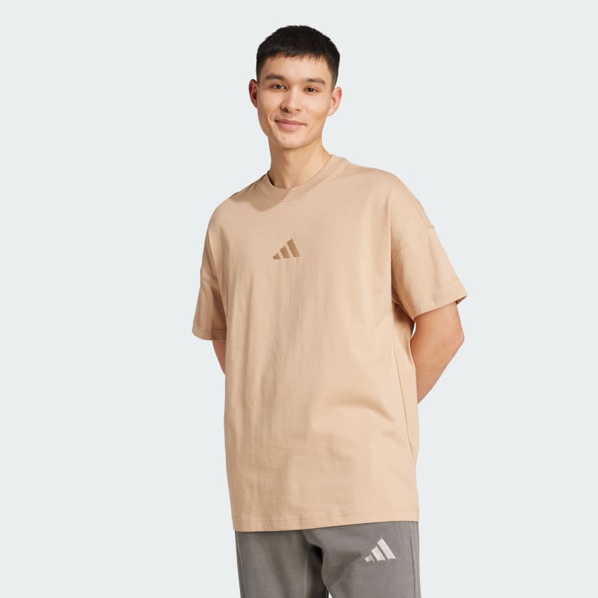 adidas ALL SZN Tee - Brown | Free Shipping with adiClub