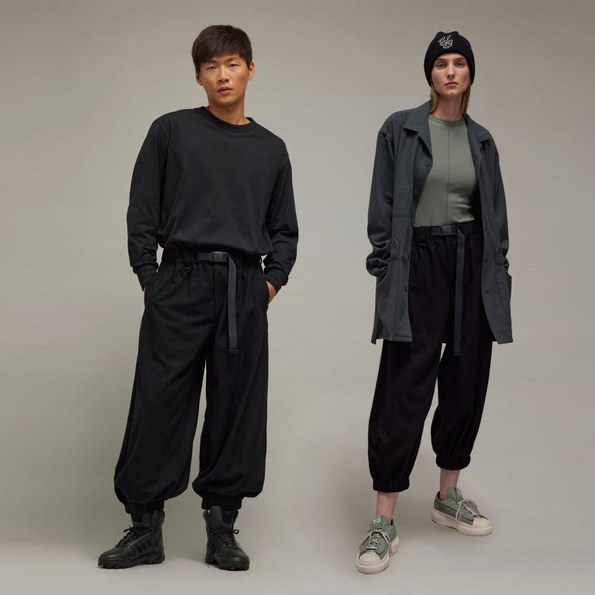 adidas Y-3 Wool Flannel Wide Cargo Pants - Black | Unisex Lifestyle |  adidas US