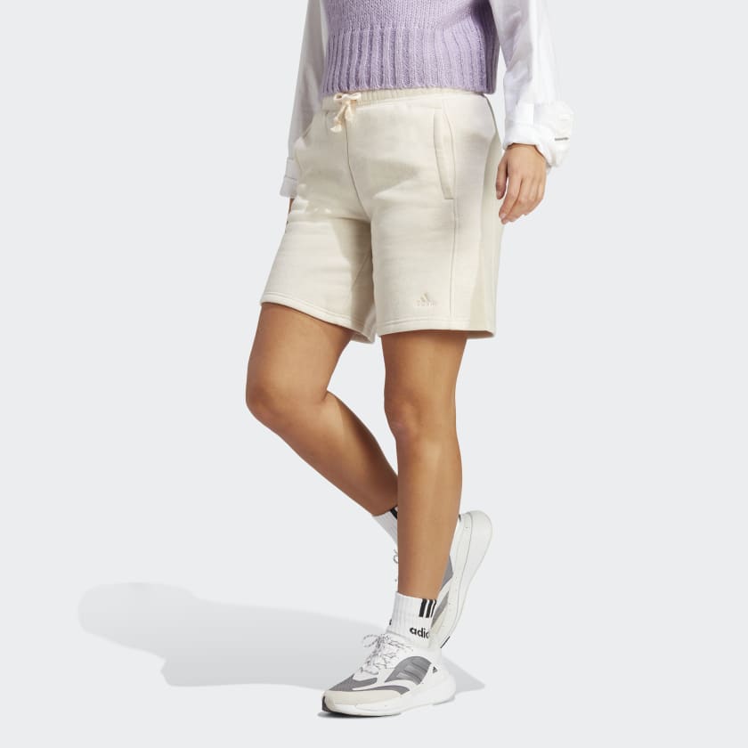 estropeado Injerto Canberra adidas ALL SZN Fleece Shorts - Beige | Women's Lifestyle | adidas US