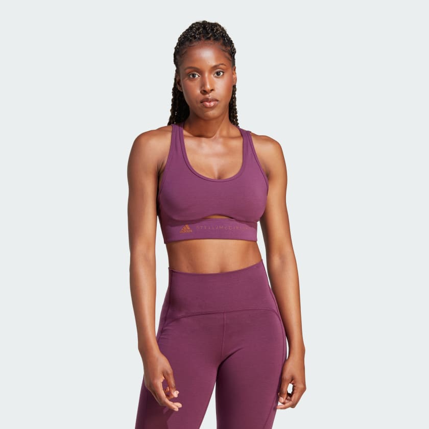 adidas by Stella McCartney TrueStrength Medium Support Bra Red adidas New Zealand
