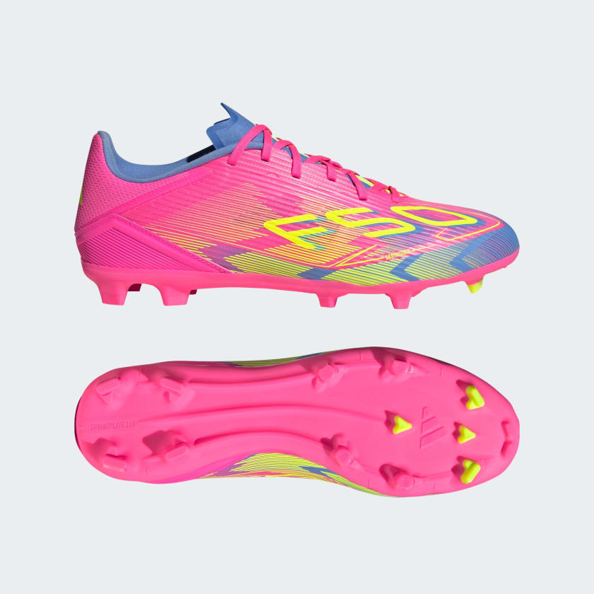 adidas F50 League Firm/Multi-Ground Cleats - Pink | Free