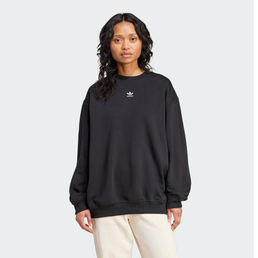Oversized adidas sweatshirt womens sale