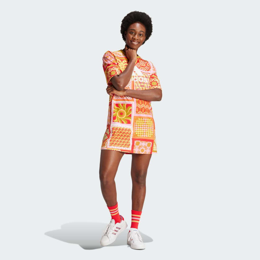 adidas Vestido Ajustado adidas x FARM Rio Amarillo adidas Argentina