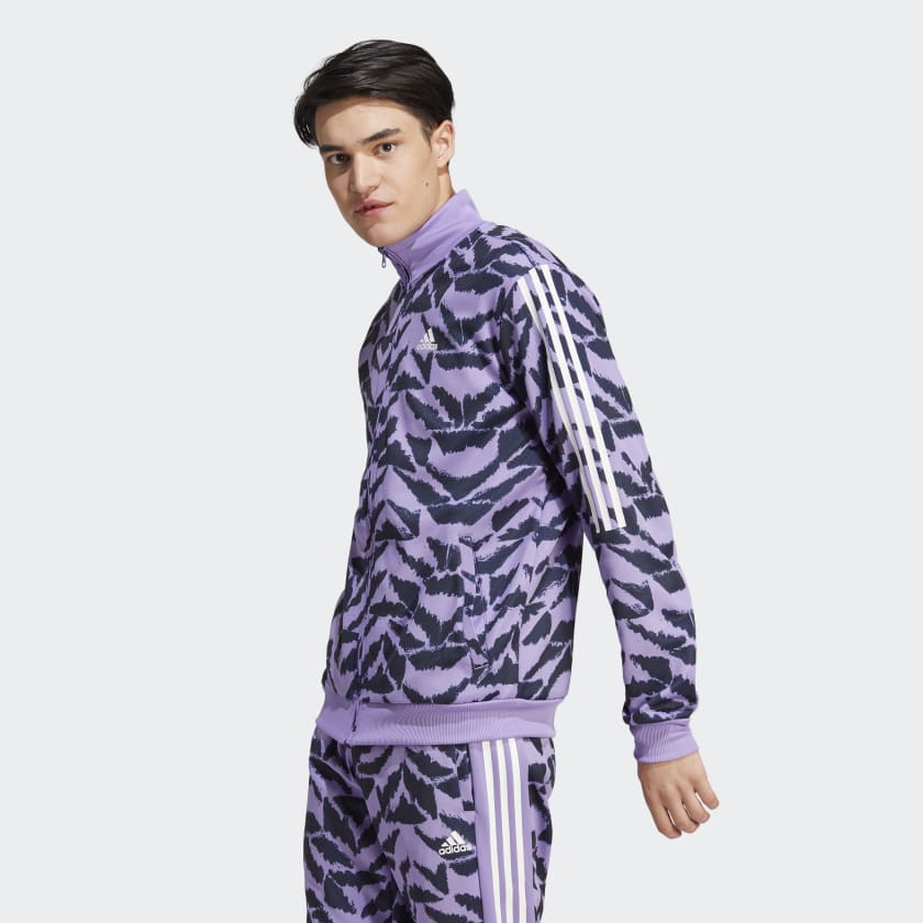 adidas Purple Mesh Track Jacket and Pants Drop