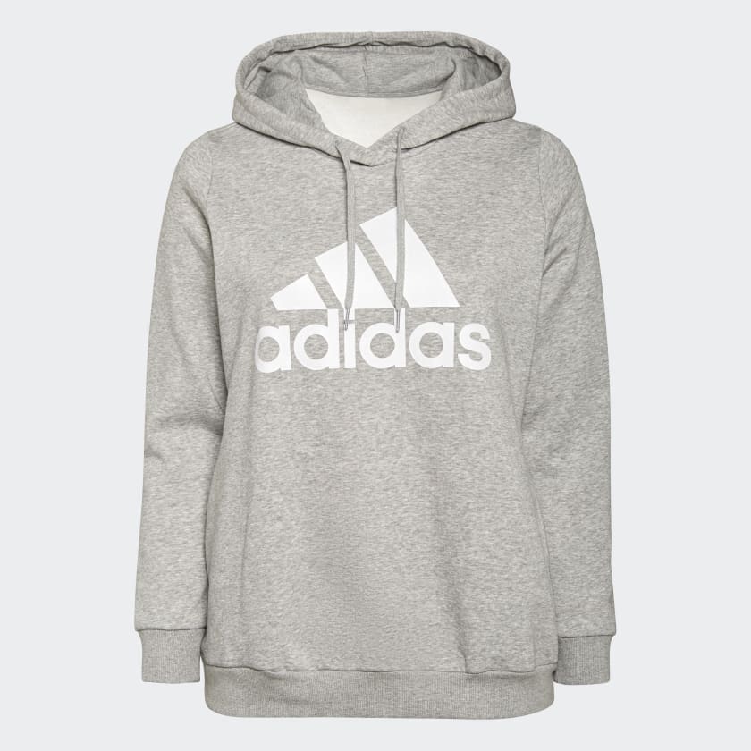 Adidas hoodie on sale logo down sleeve