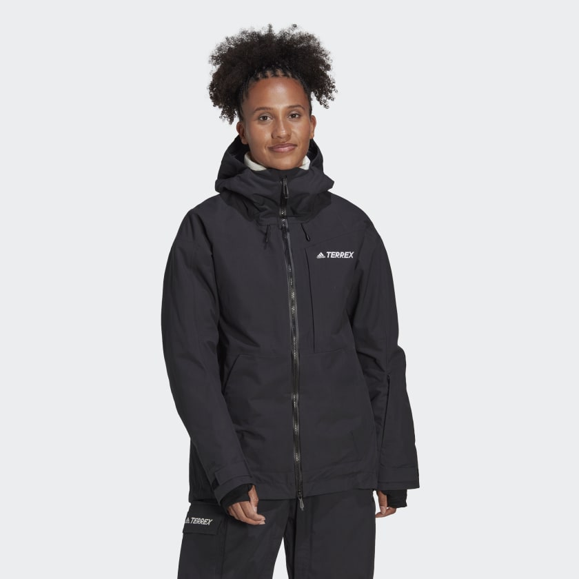 adidas TERREX 3-Layer Post-Consumer Nylon Snow Jacket - Black | Women's ...