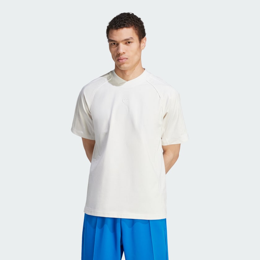 Blue and white adidas shirt online