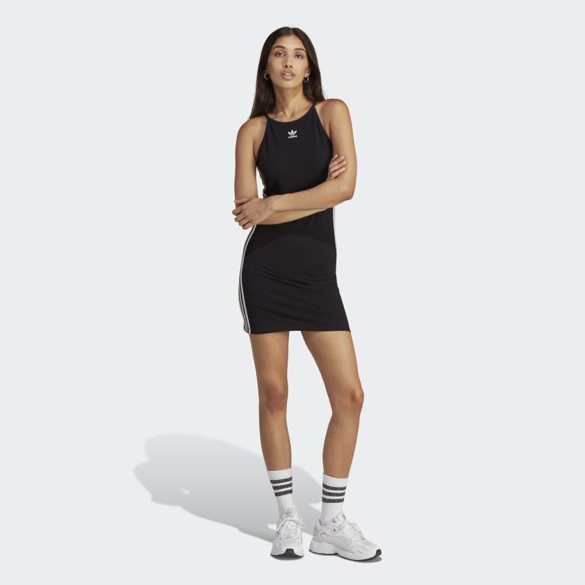 adidas Adicolor Classics Tight Summer Dress - Black | Women's Lifestyle ...