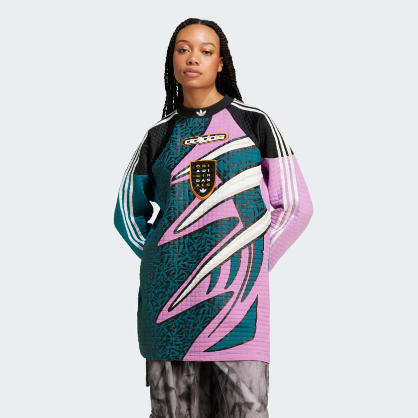 adidas Playera de Arquero Premium Oversized Turquesa adidas Mexico