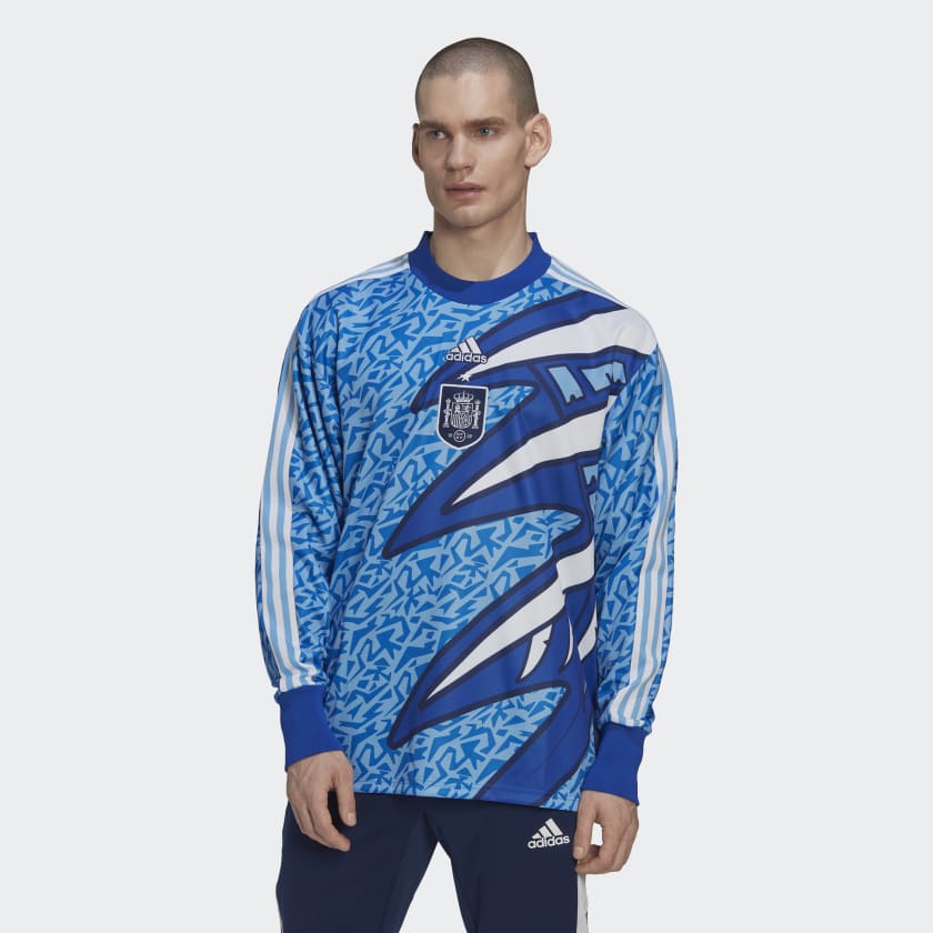 adidas Spain Icon Goalkeeper Jersey - Blue | Men's Soccer | adidas US