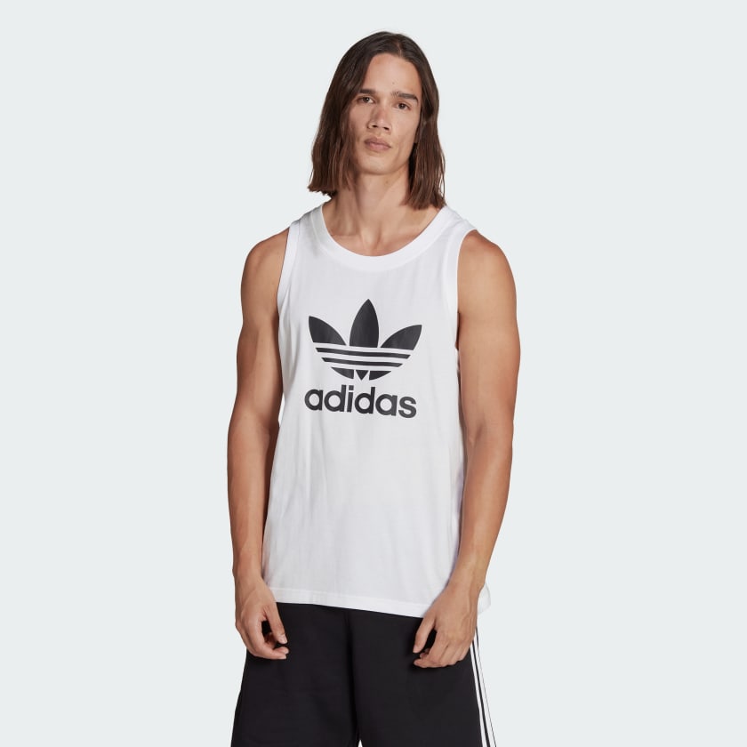 adidas Adicolor Classics Trefoil Tank Top - White | Men's Lifestyle |  adidas US