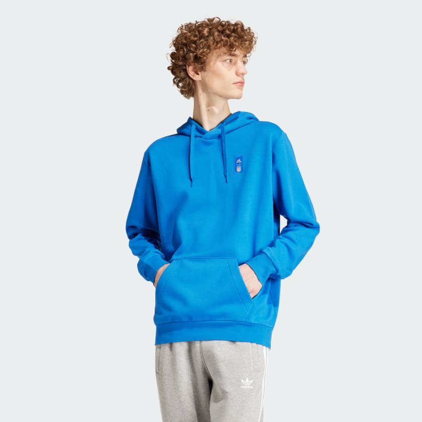 adidas Itali DNA Hoodie Blauw adidas Offici le Shop