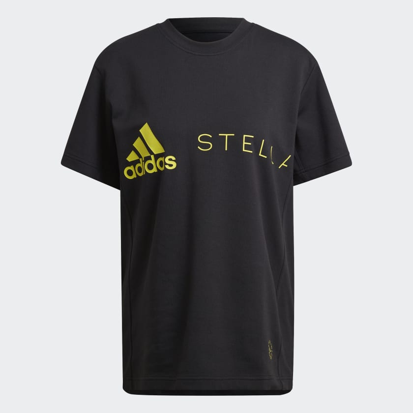 adidas by Stella McCartney Logo Tee - Black | Free Shipping with adiClub |  adidas US