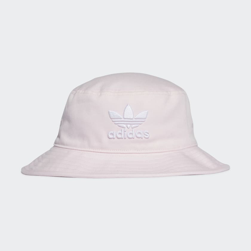 Baby pink top adidas bucket hat