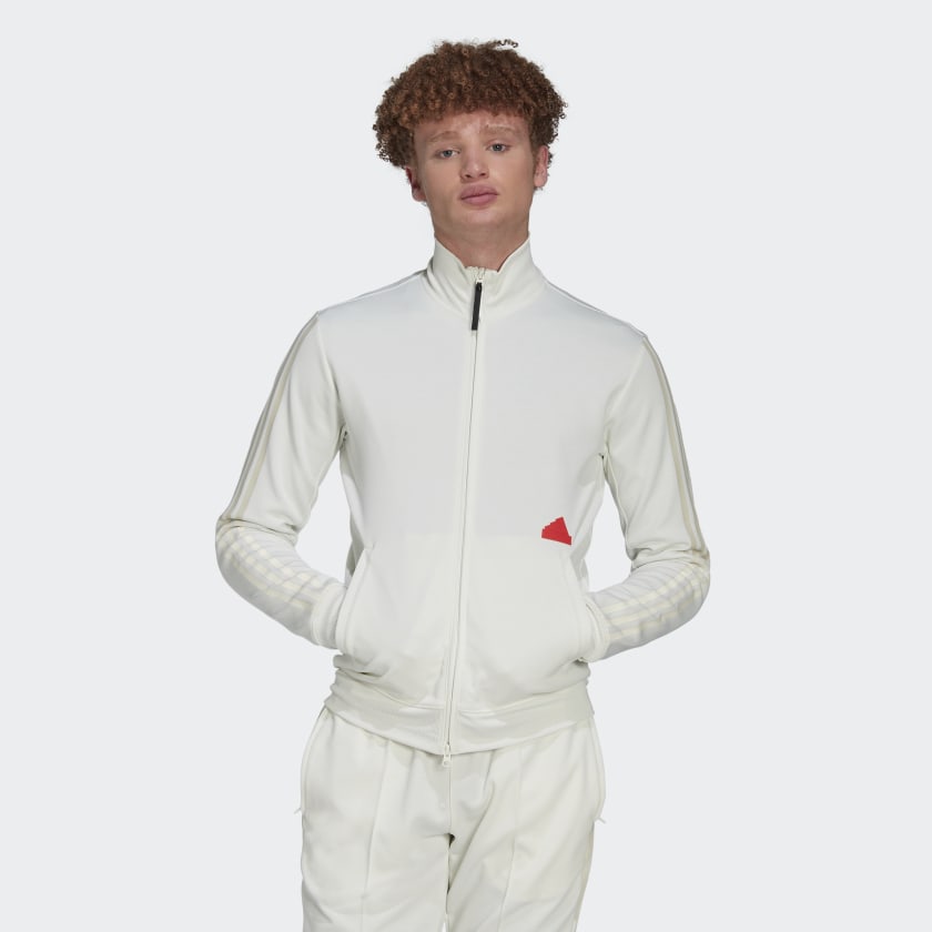 Chamarra adidas blanca on sale hombre