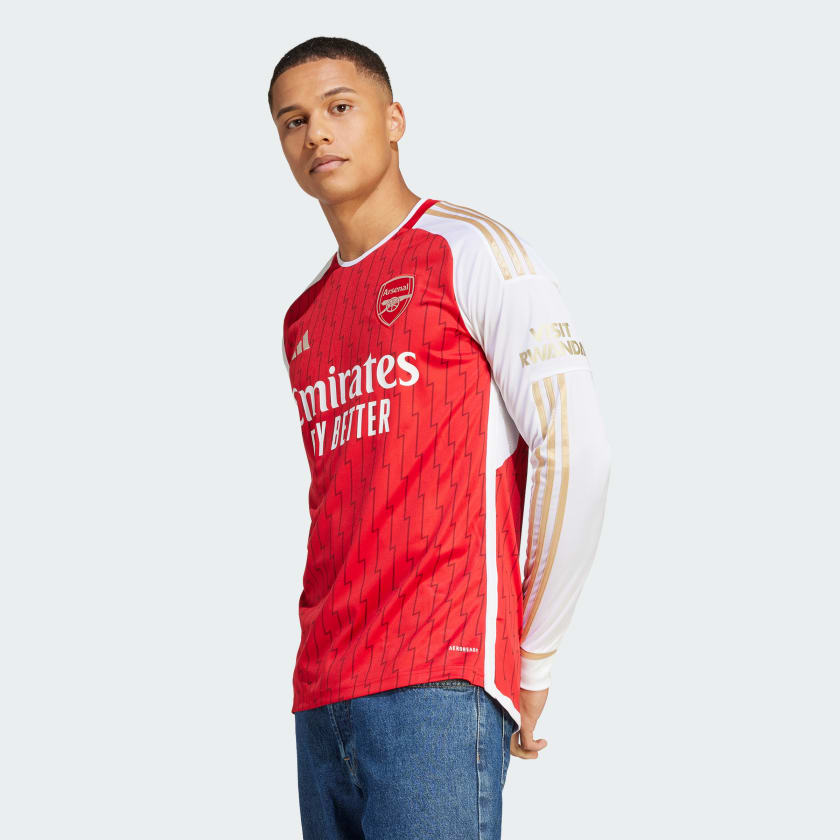 Adidas Arsenal 23u002F24 Long Sleeve Home Jersey