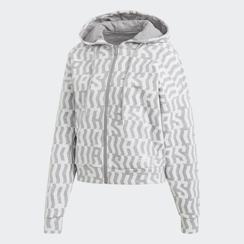 adidas Allover Print Hoodie Grey adidas Vietnam