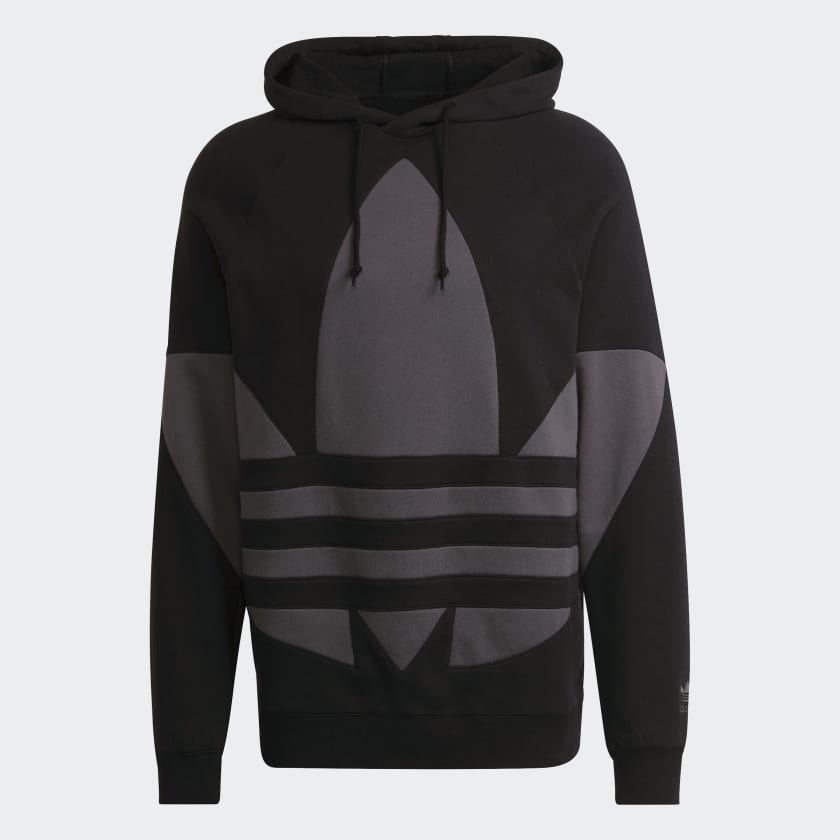 adidas Big Trefoil Hoodie Black adidas New Zealand