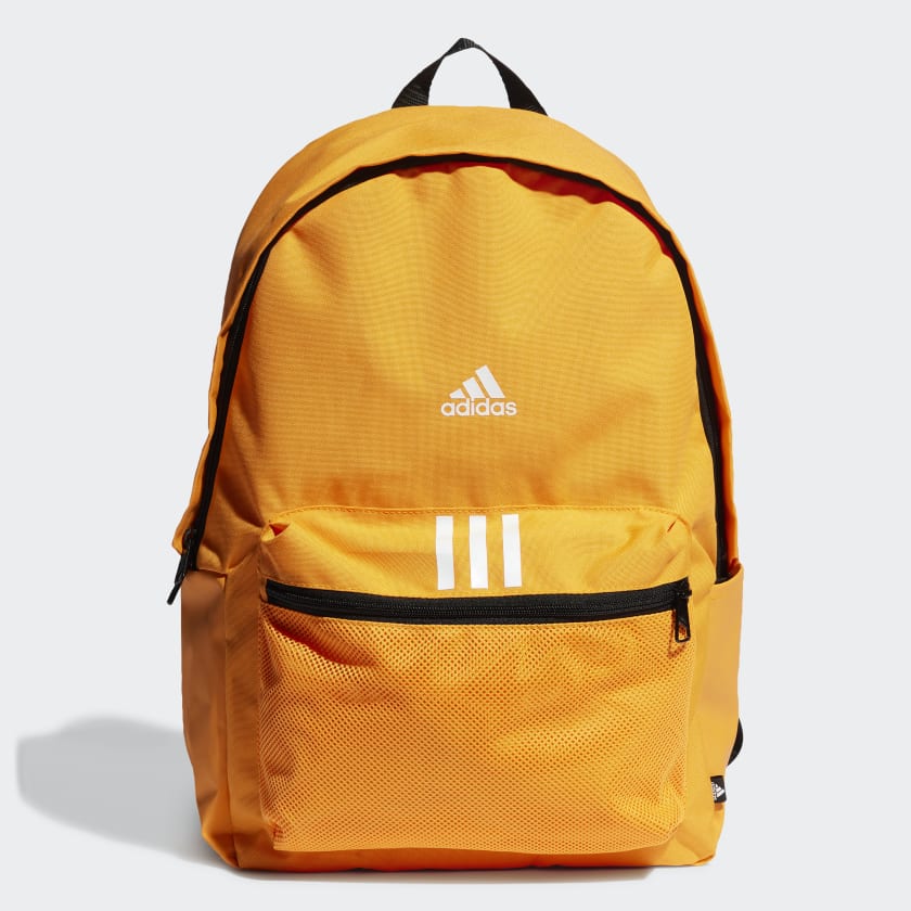 adidas Classic Badge of Sport 3-Stripes Backpack - Orange | adidas ...