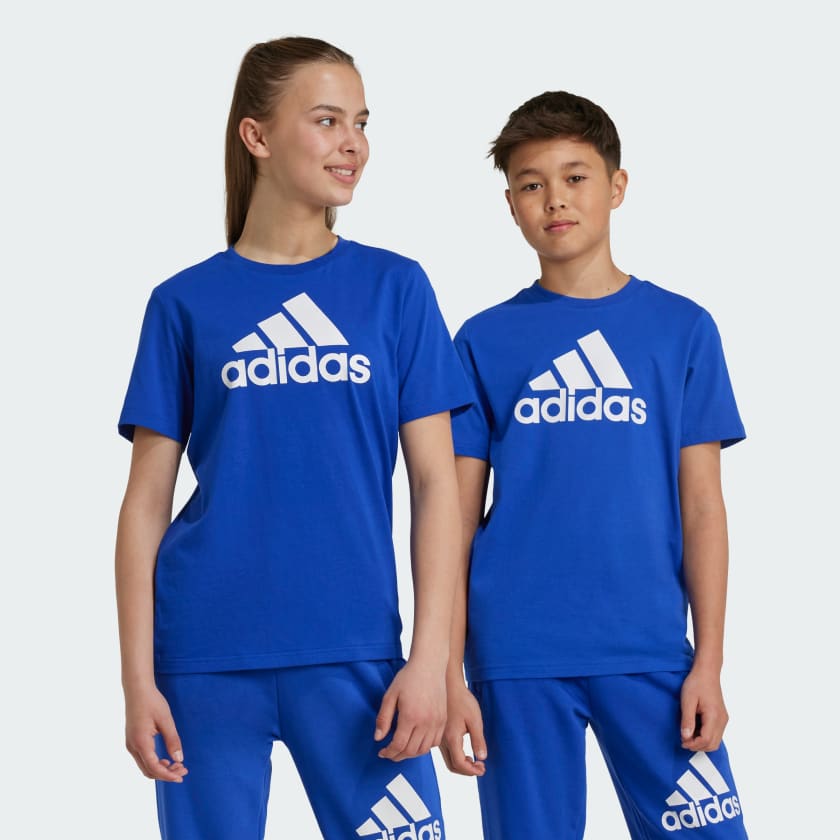 adidas Playera Essentials Big Logo Algodon Azul adidas Mexico