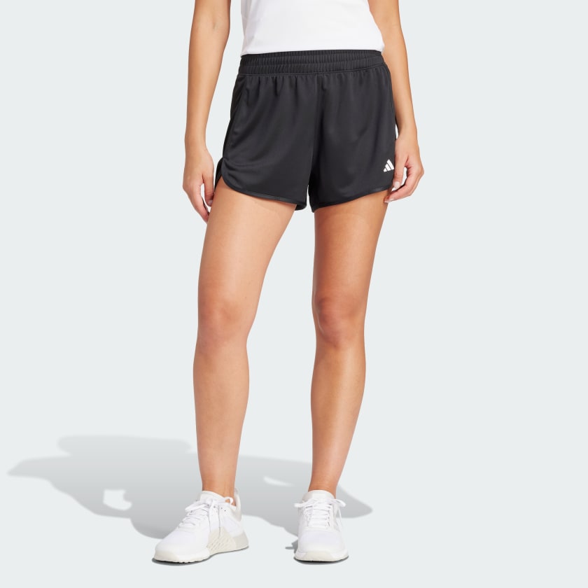 adidas Pacer Essentials Knit High-Rise Shorts - Black | adidas Canada