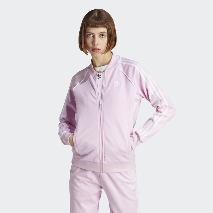 adidas Women's Adicolor Classics SST Track Jacket - Pink | Free ...