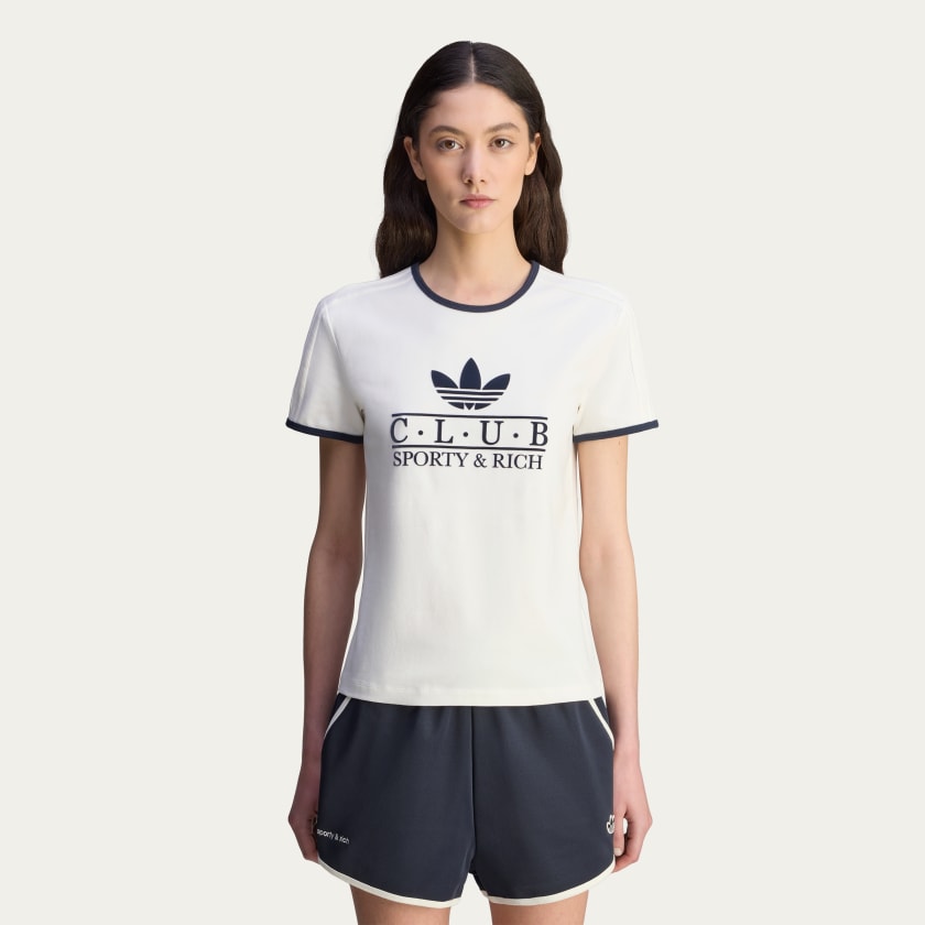 アディダス Sporty & Rich Tシャツ - ホワイト | アディダス